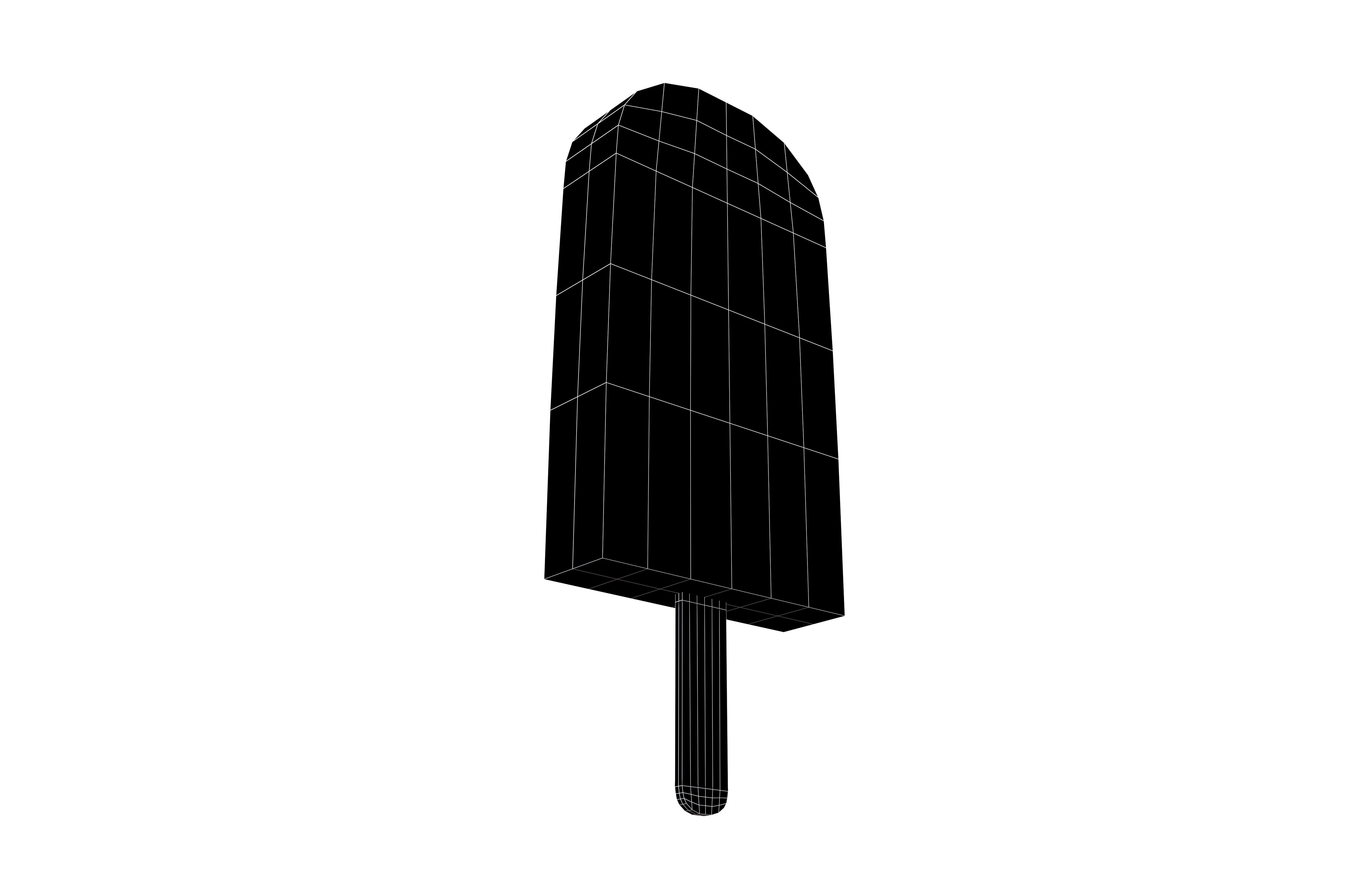 Ice Lolly v1 002 Low-poly 3D model_5