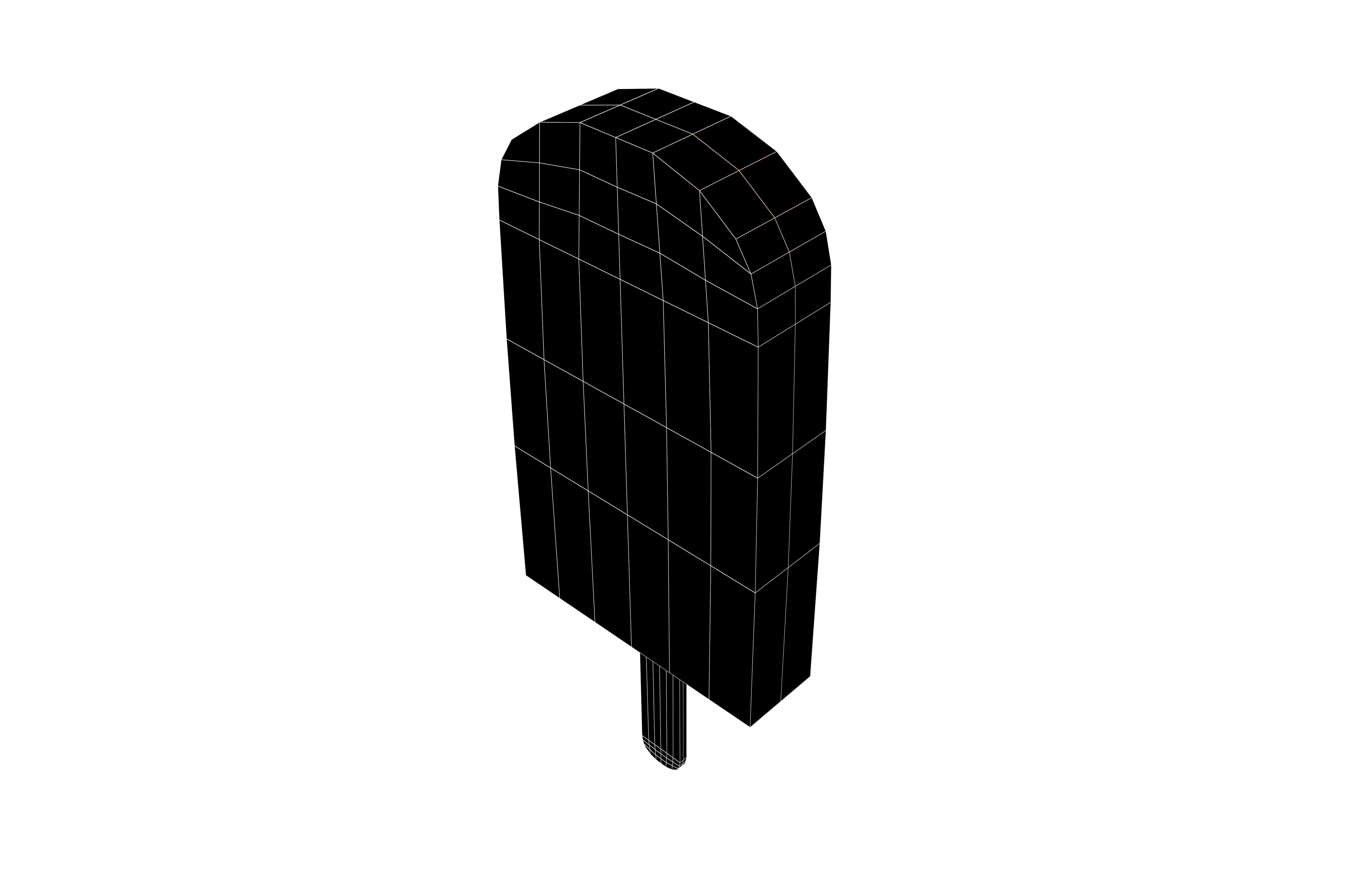 Ice Lolly v1 002 Low-poly 3D model_7