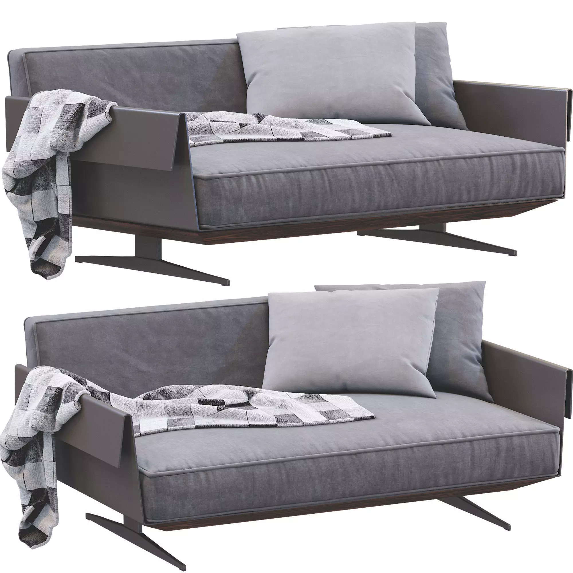 Sofa Bretton By Flexform 3D model_0