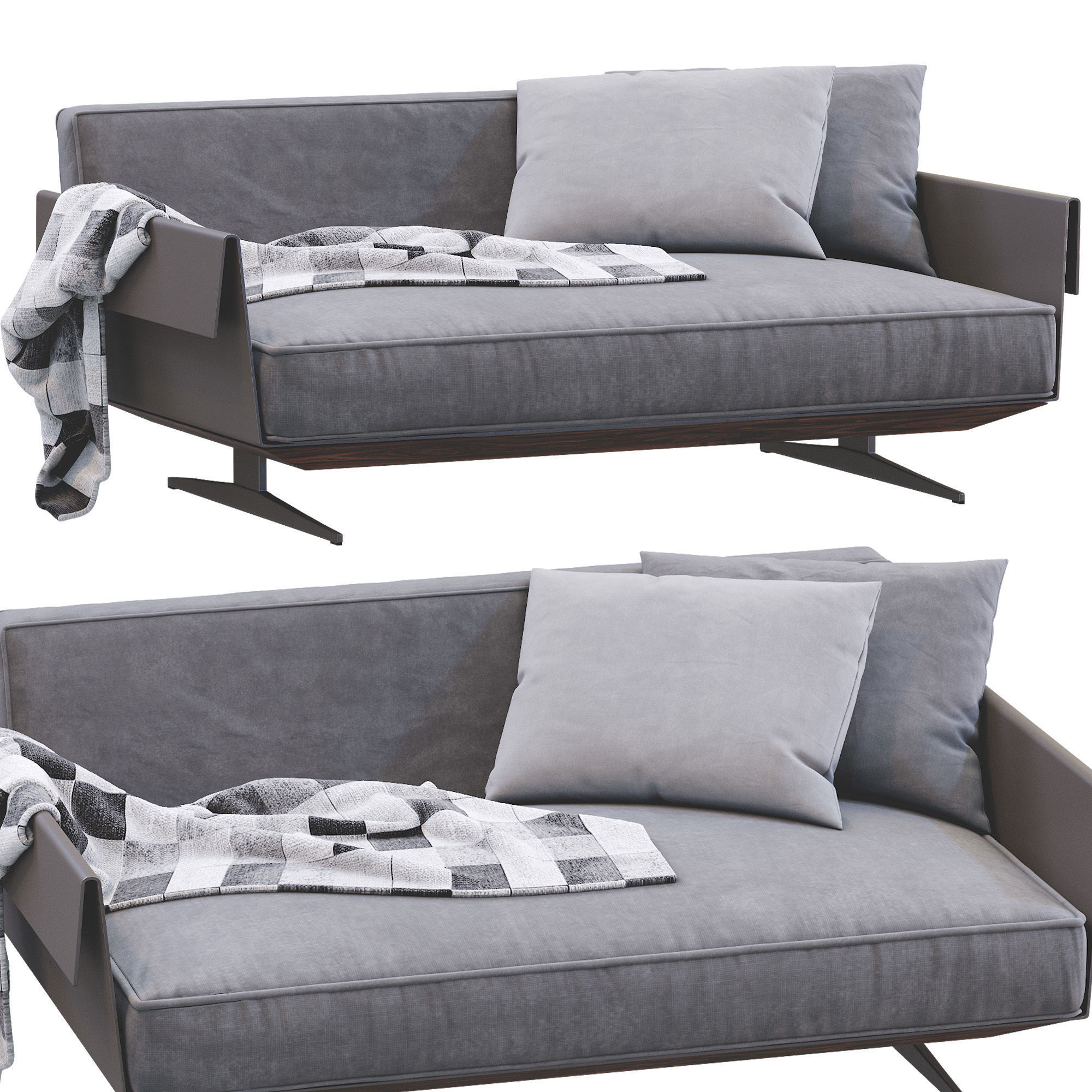Sofa Bretton By Flexform 3D model_4