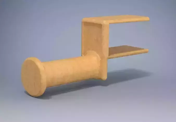 Holder wooden shelf