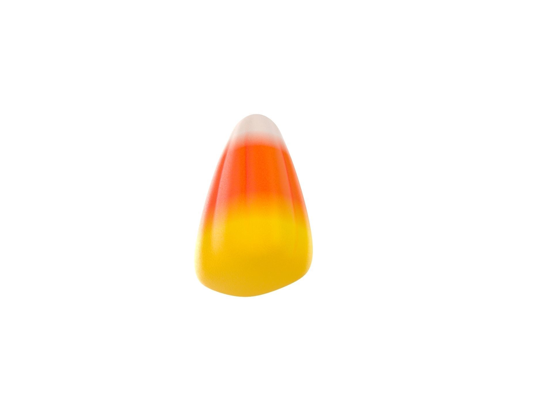 Candy Corn Low-poly 3D model_4