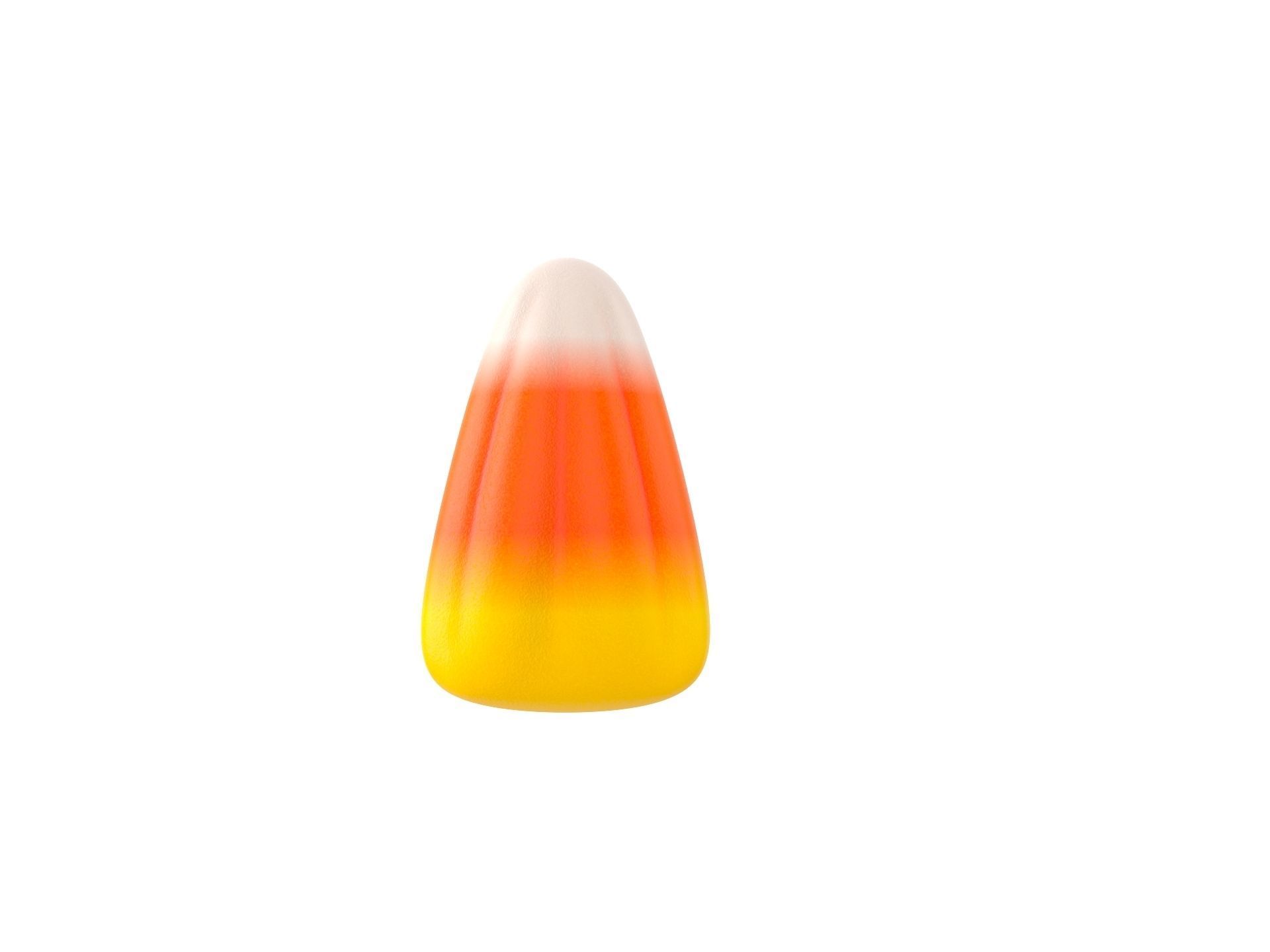 Candy Corn Low-poly 3D model_5
