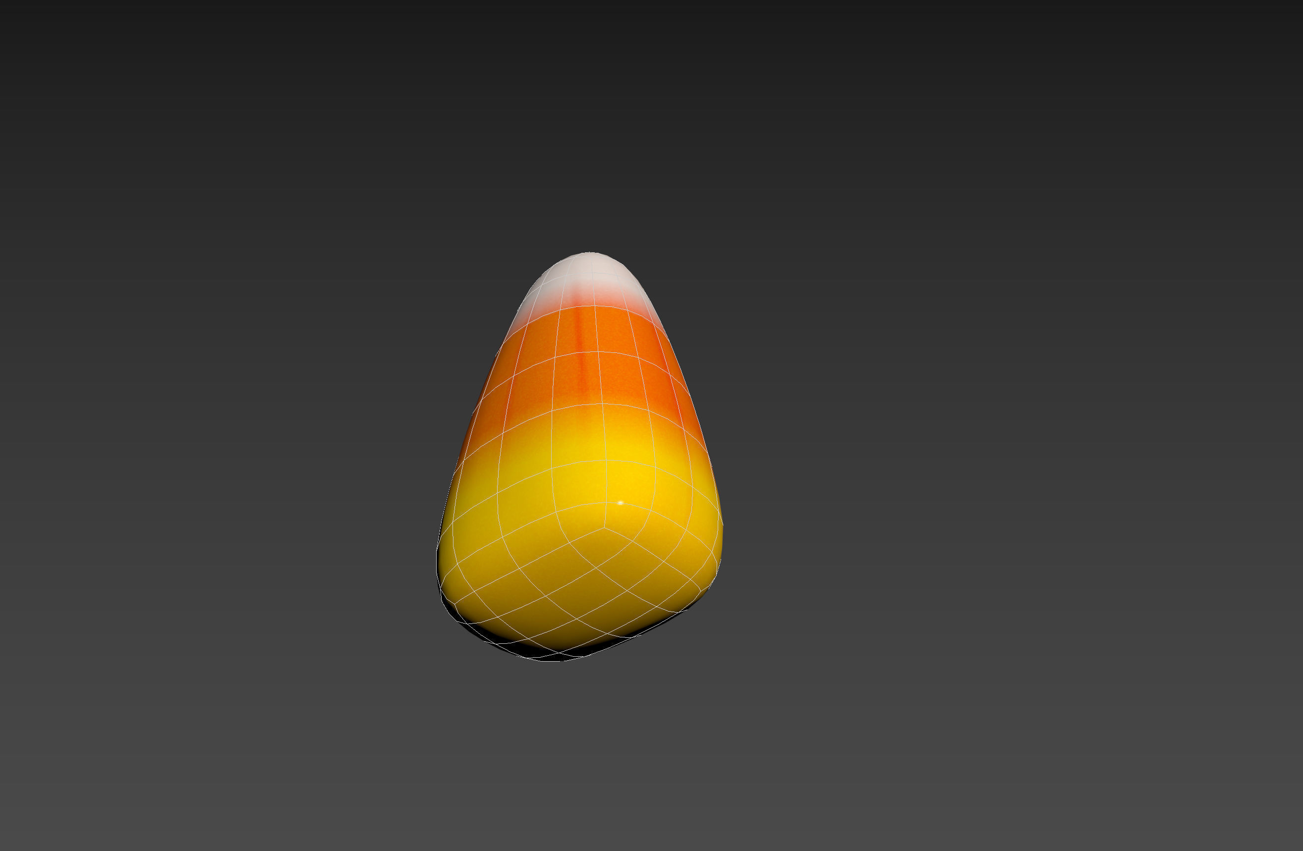 Candy Corn Low-poly 3D model_21