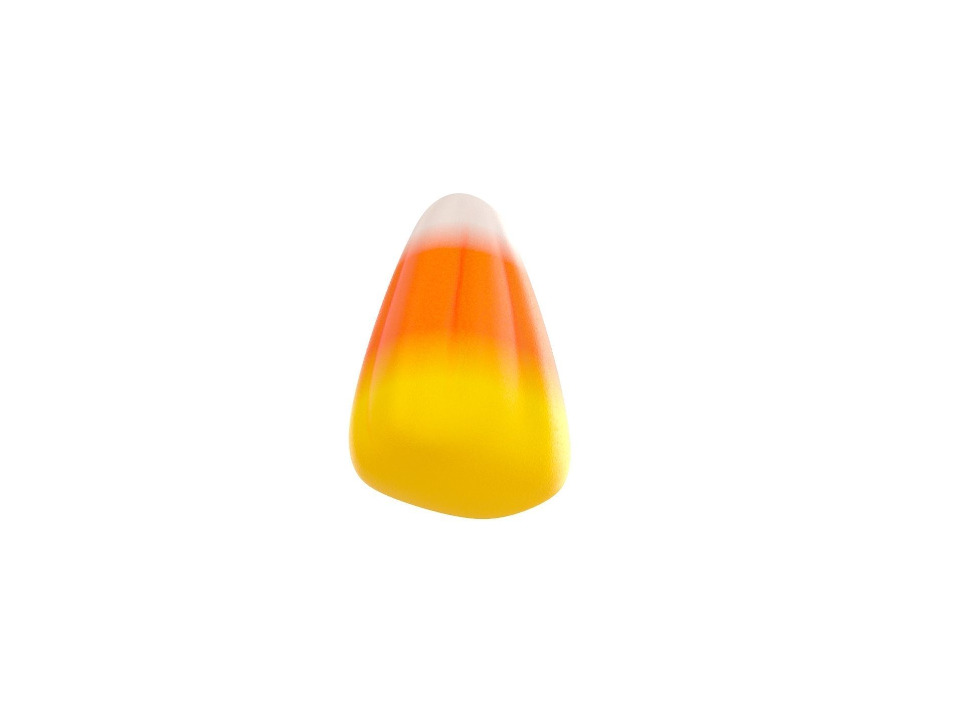 Candy Corn Low-poly 3D model_2