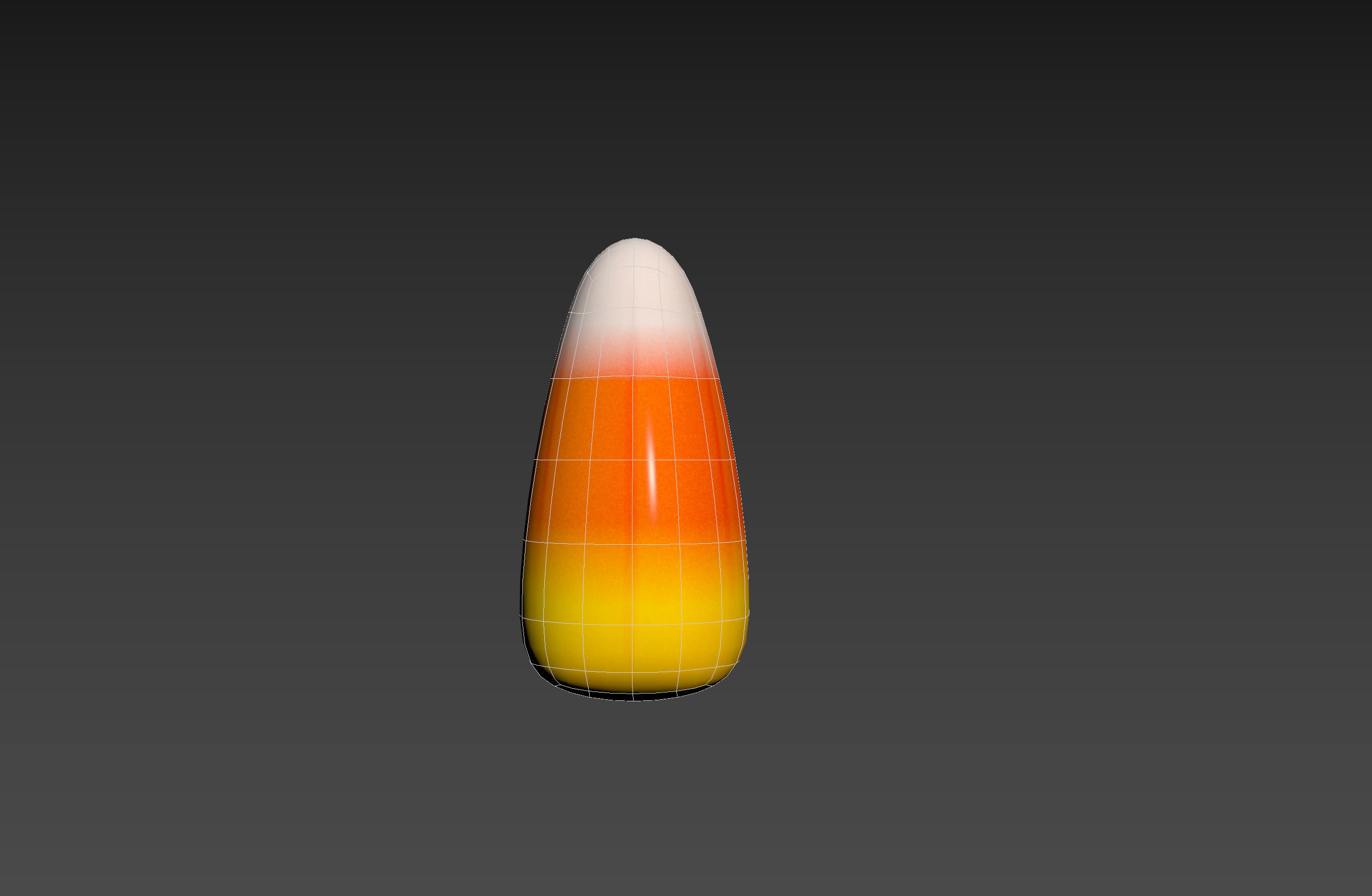 Candy Corn Low-poly 3D model_19