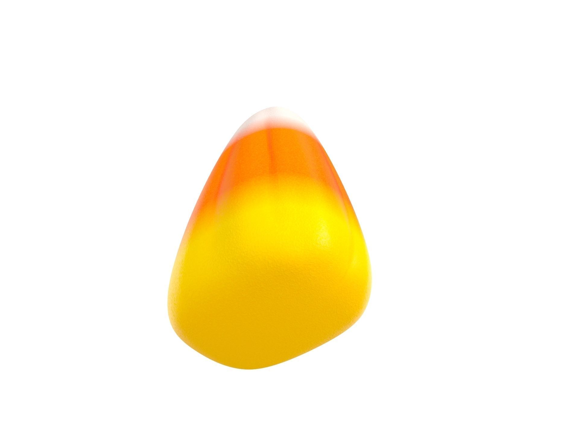Candy Corn Low-poly 3D model_8