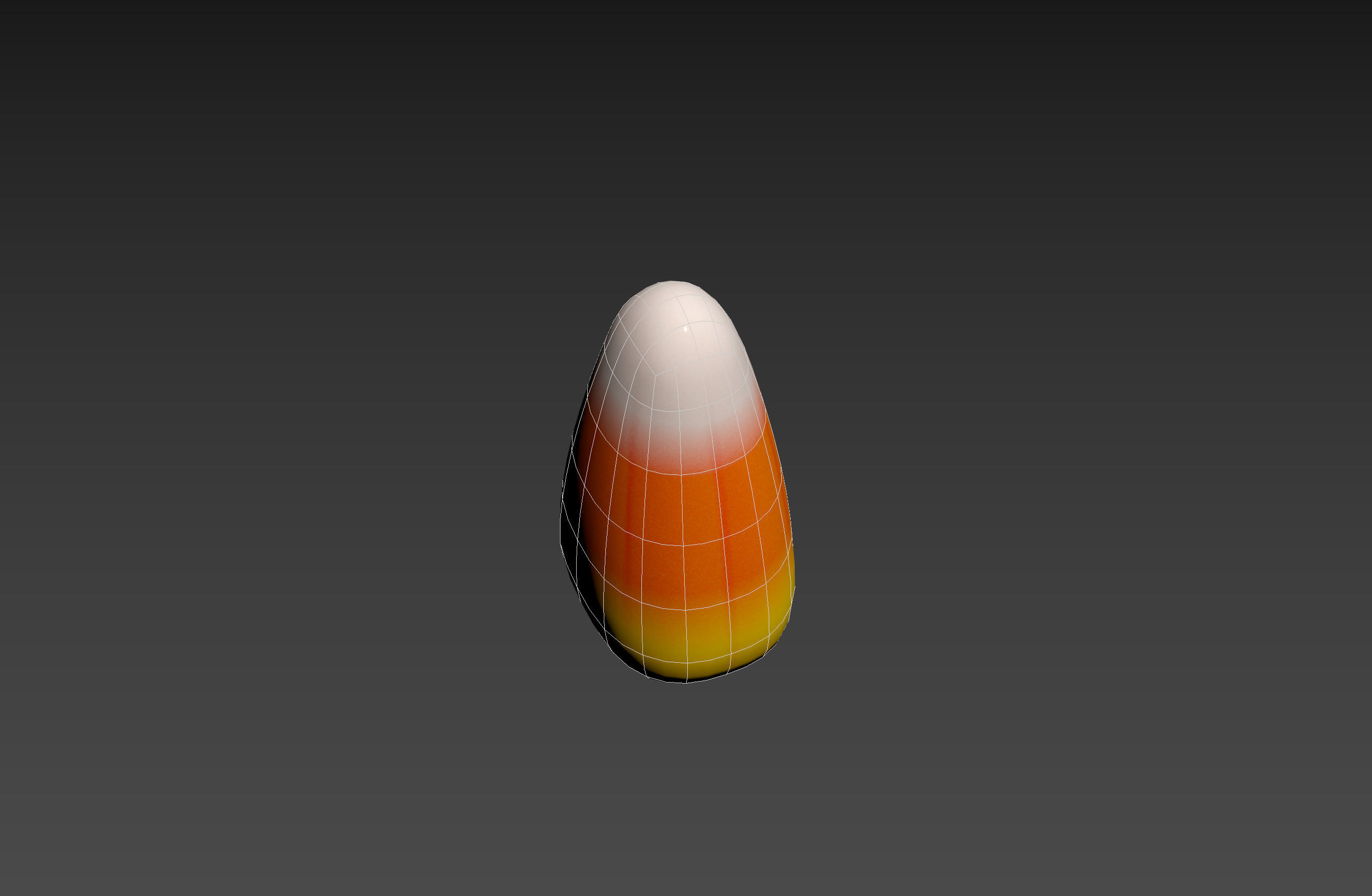 Candy Corn Low-poly 3D model_15