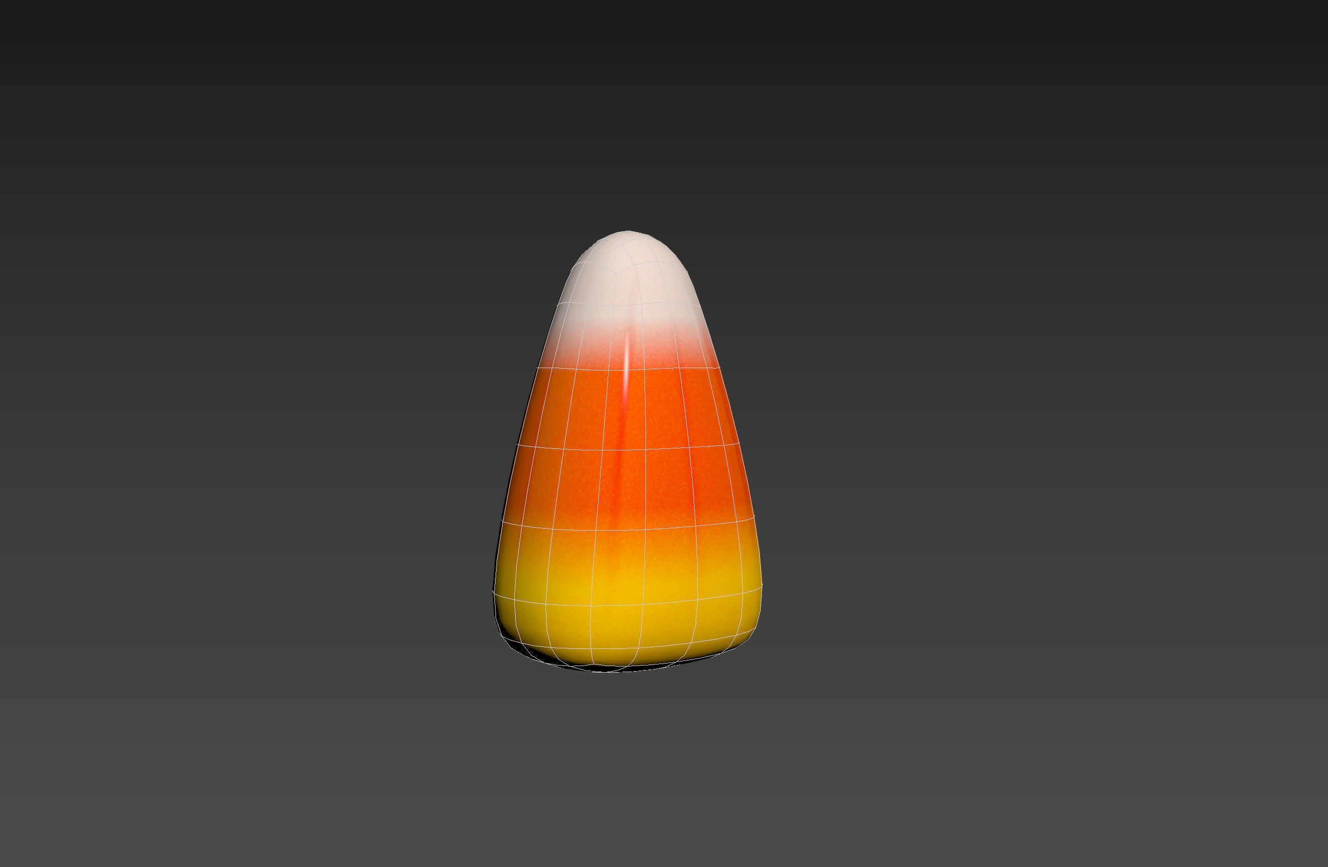 Candy Corn Low-poly 3D model_18