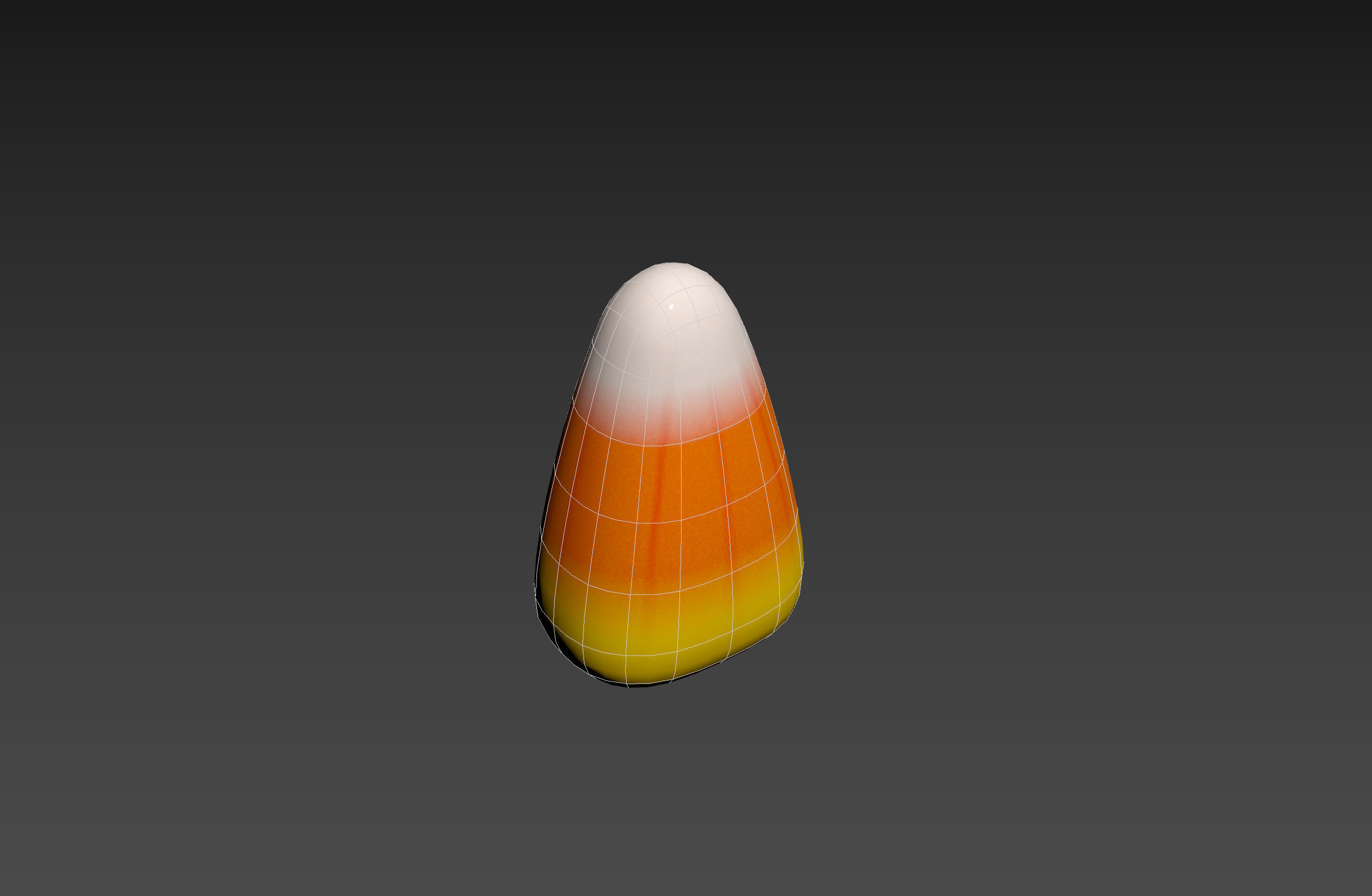 Candy Corn Low-poly 3D model_14