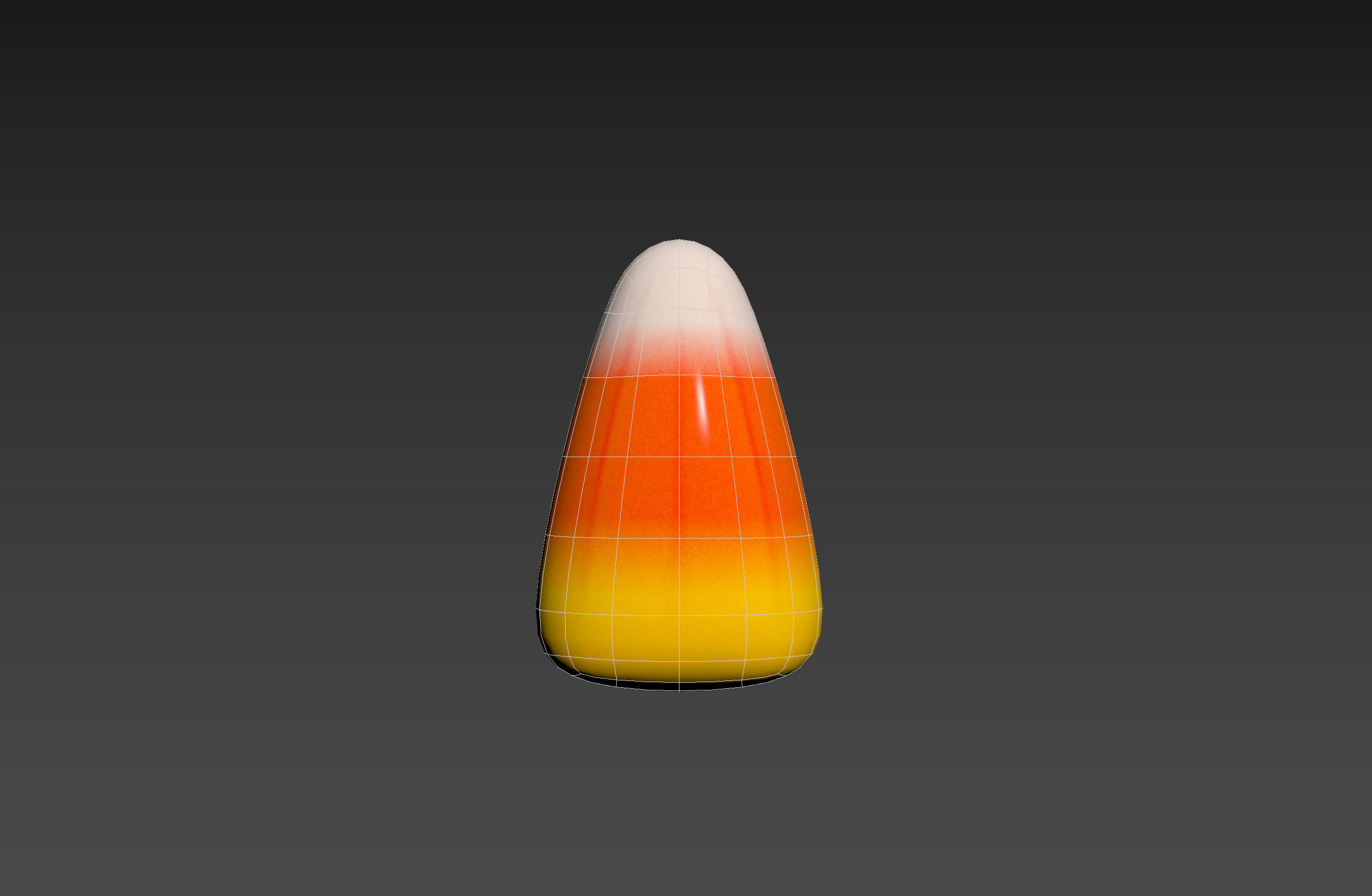Candy Corn Low-poly 3D model_17