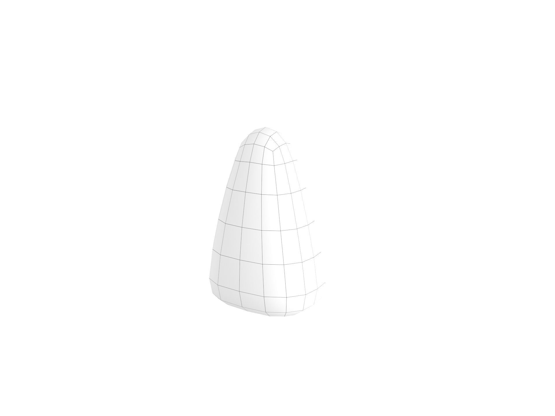 Candy Corn Low-poly 3D model_22