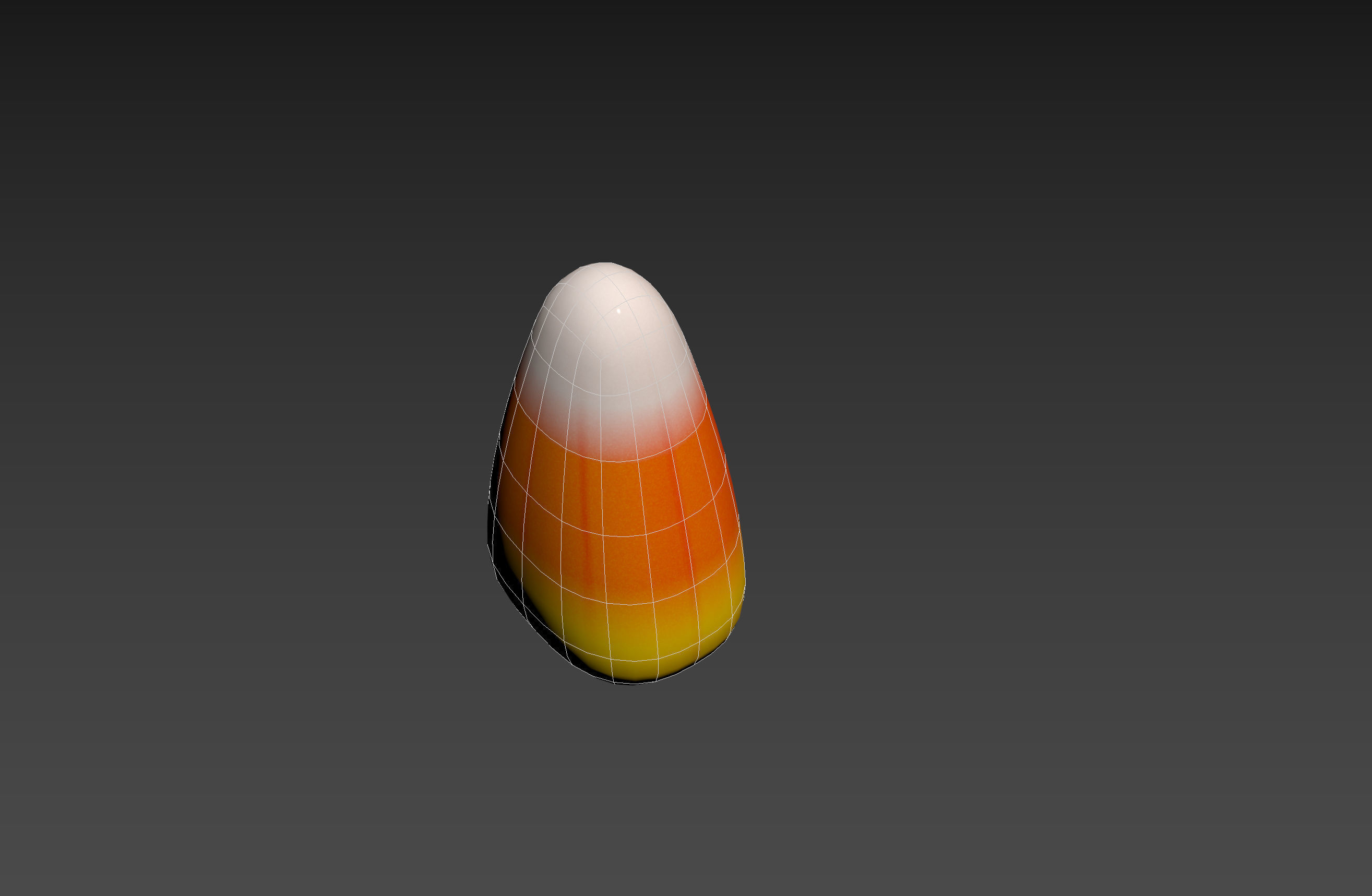 Candy Corn Low-poly 3D model_20