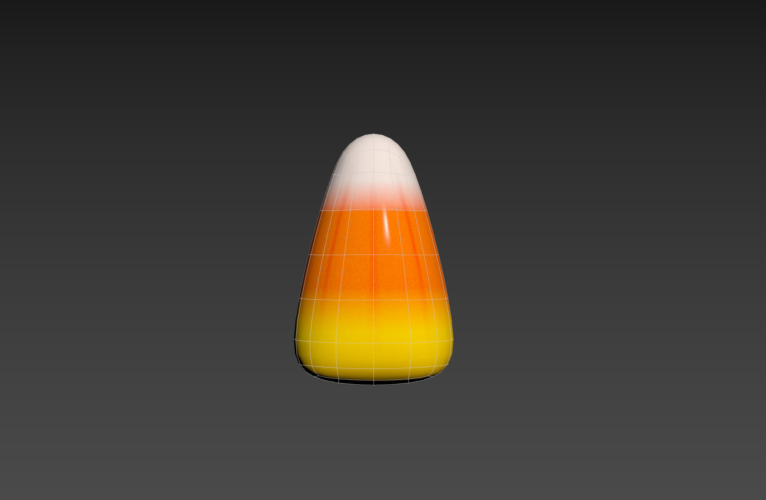 Candy Corn Low-poly 3D model_13