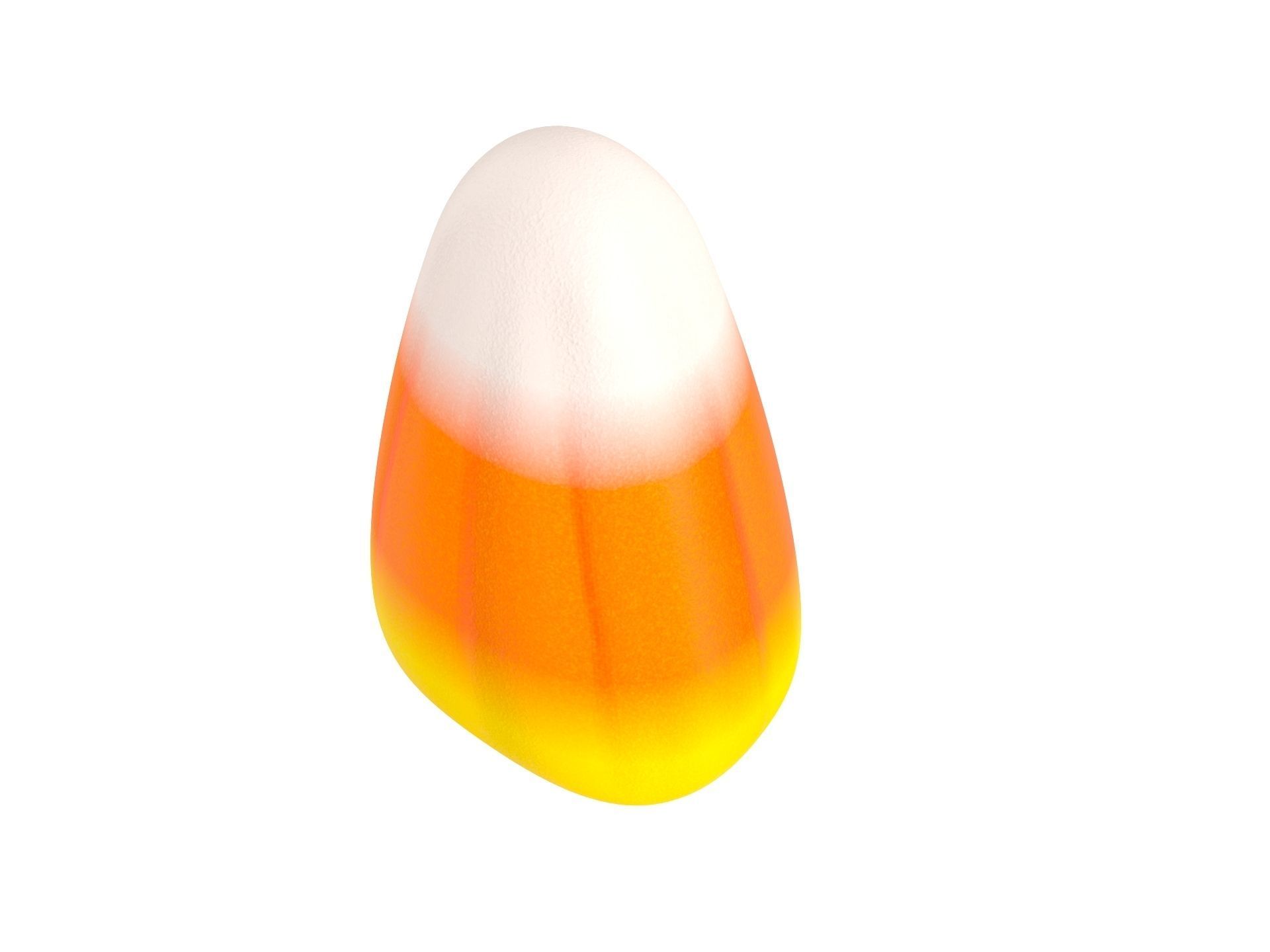 Candy Corn Low-poly 3D model_9