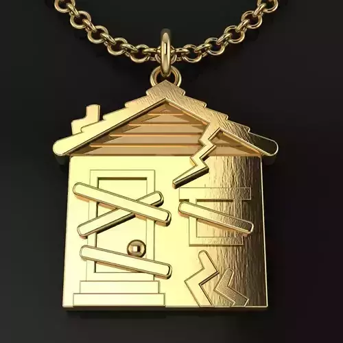 Trap House Necklace Pendant