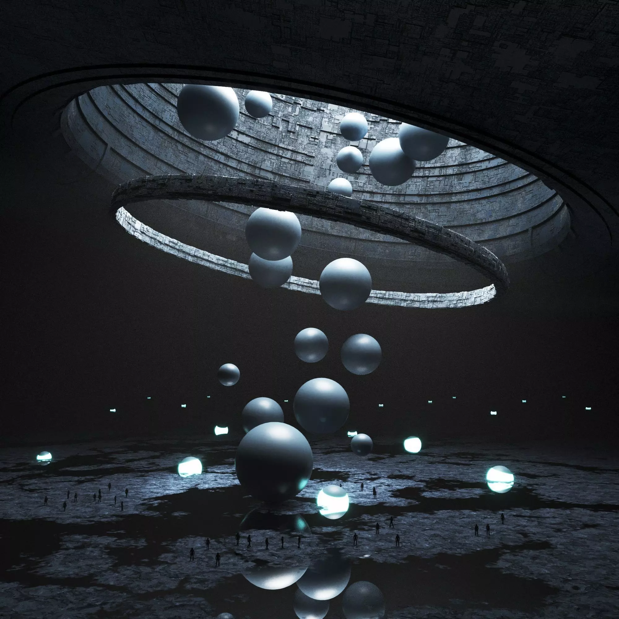 Sci-fi Cave 3D model_0