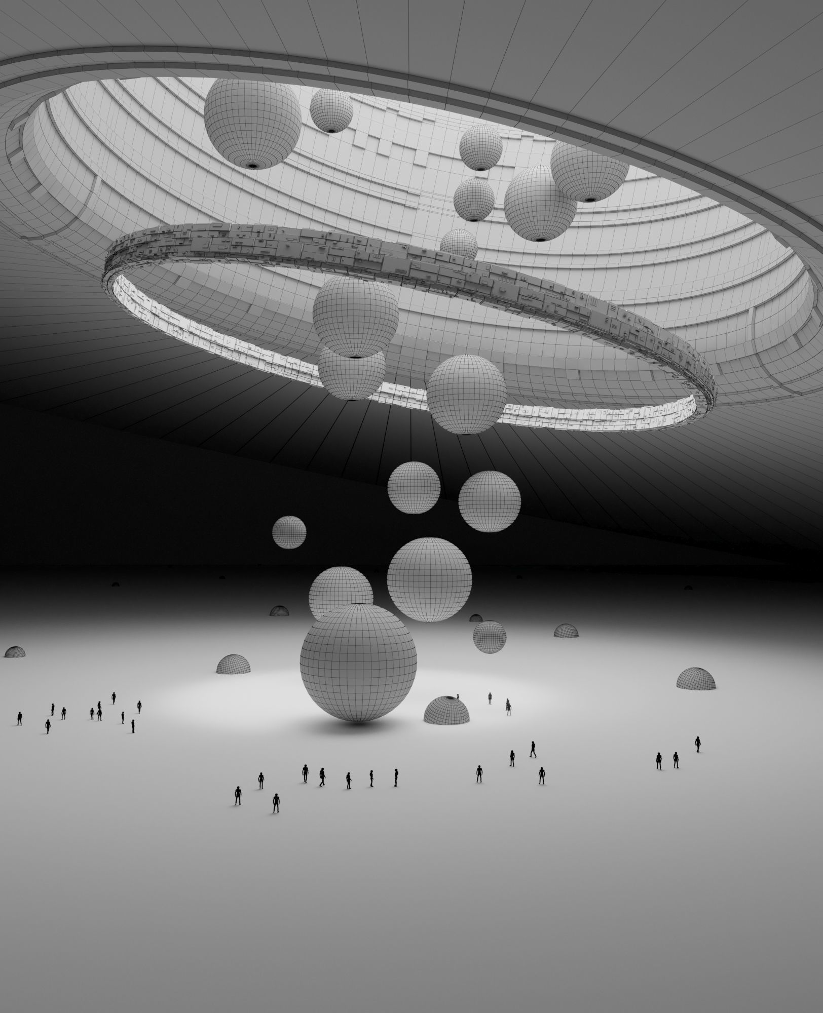 Sci-fi Cave 3D model_6