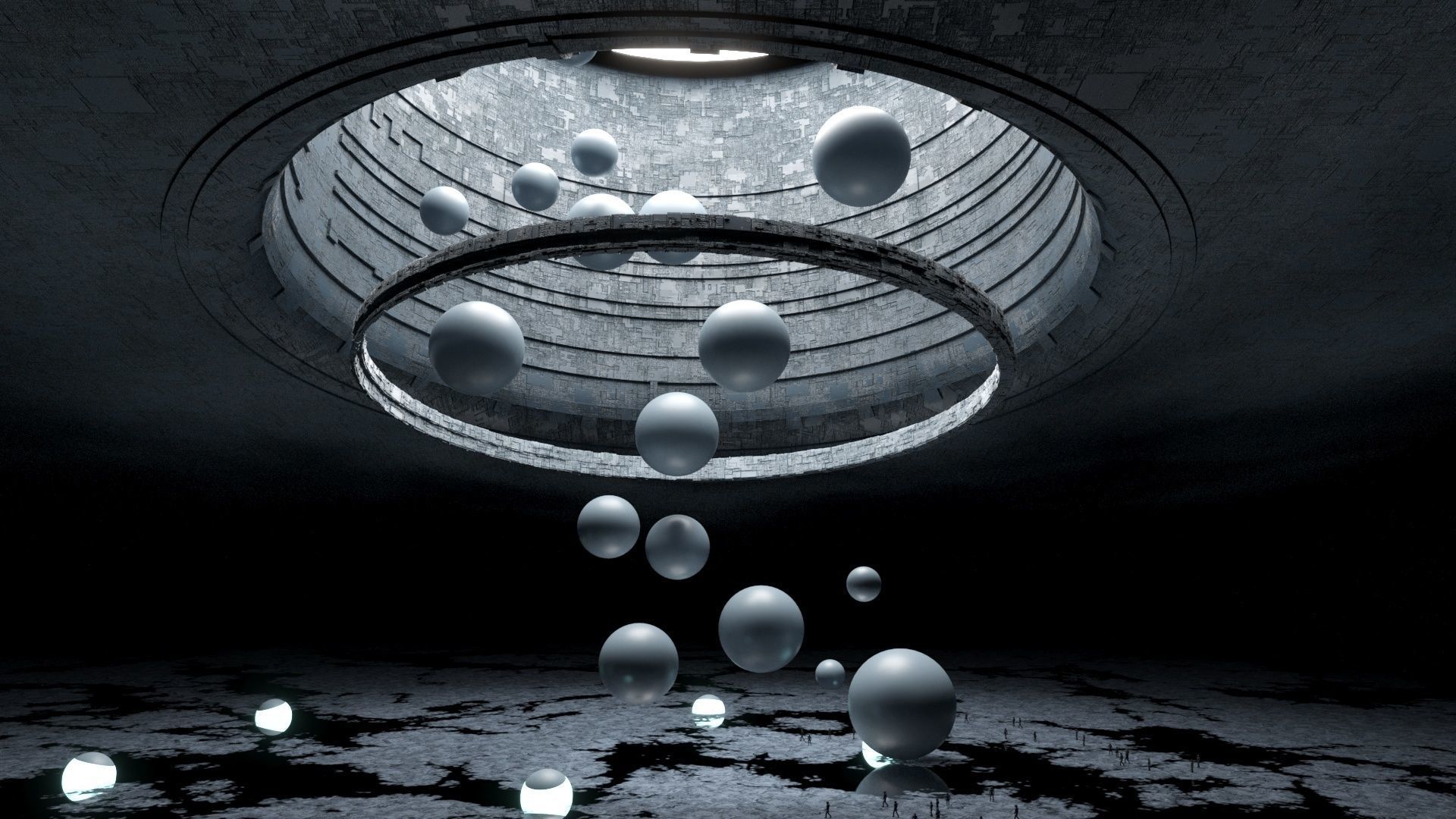 Sci-fi Cave 3D model_3