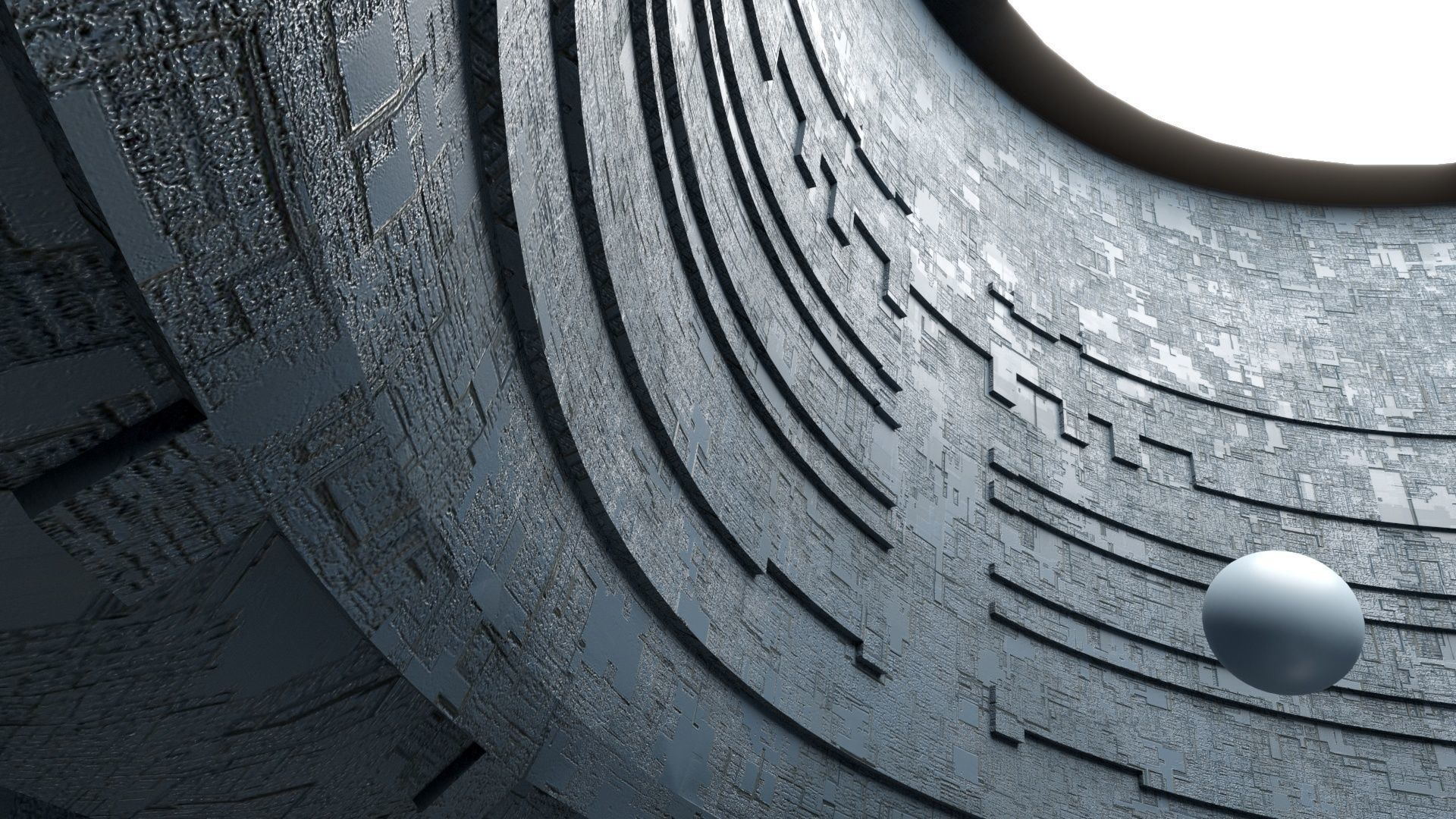 Sci-fi Cave 3D model_5