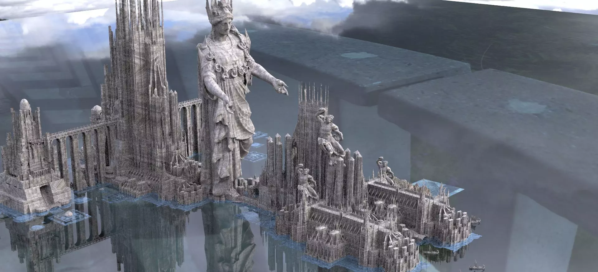 Colossal Greek City of Hera 3D model_0