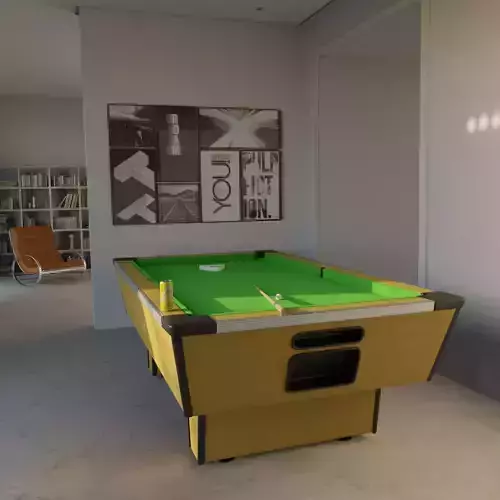 billard pool table Free 3D model