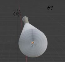 Aluminium bat Low-poly 3D model_1