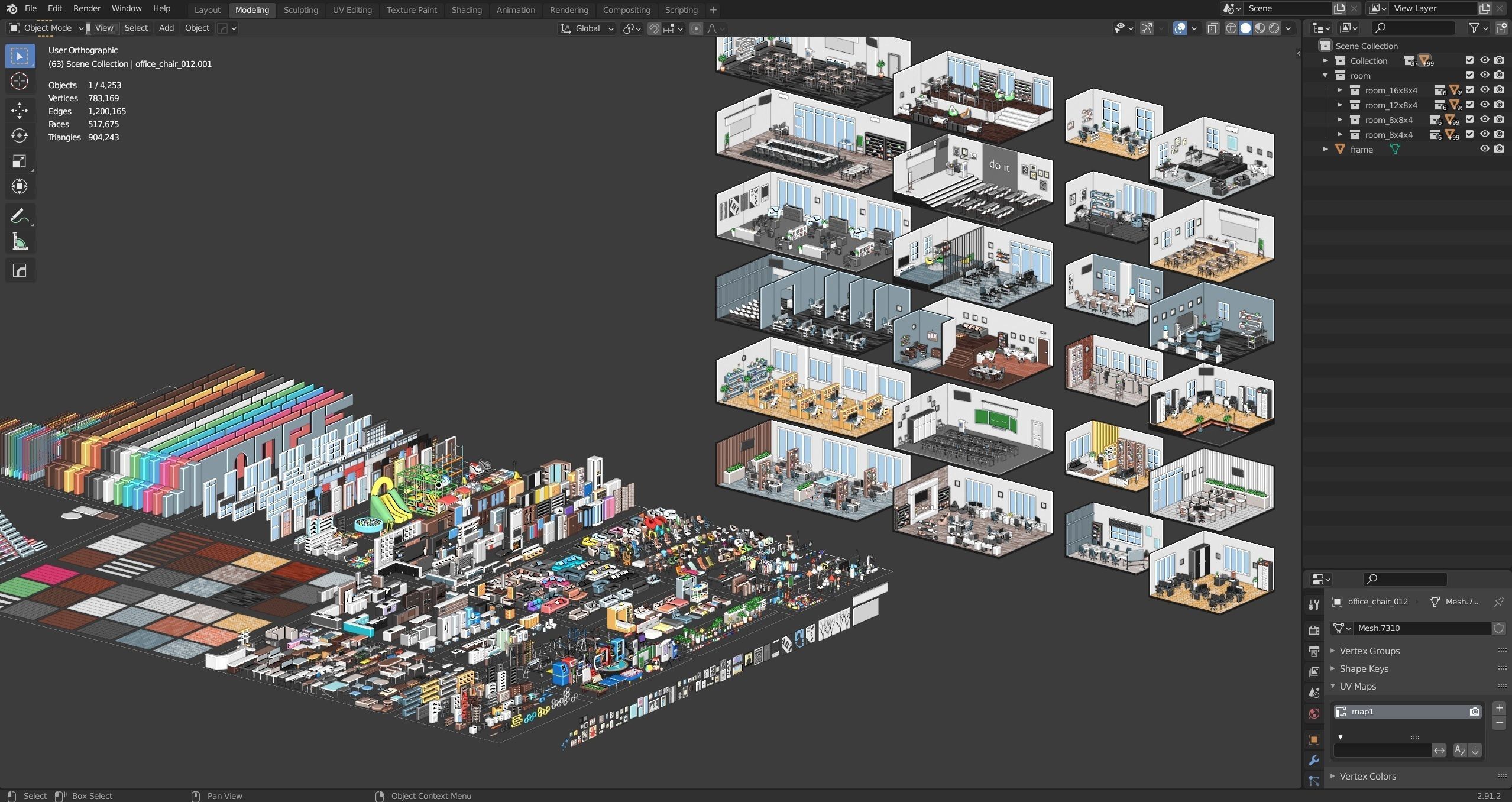 Office Low-poly 3D model_66