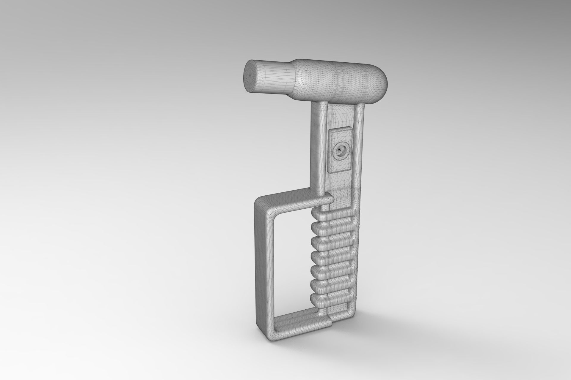 Emergency Exit Hammer Low-poly 3D model_5