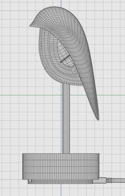 Table lamp alarm clock 3D model 3D model_13