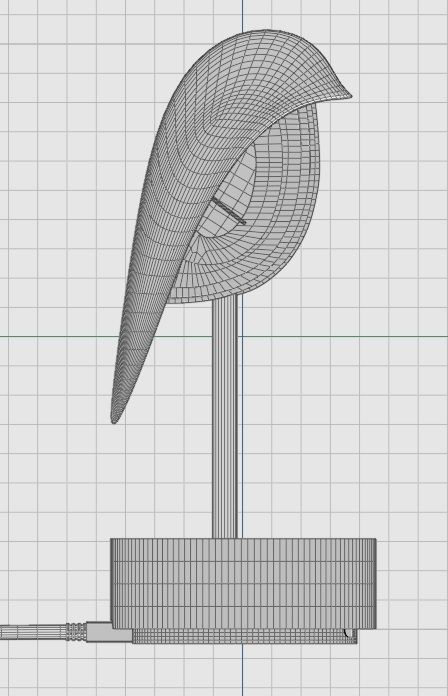 Table lamp alarm clock 3D model 3D model_15