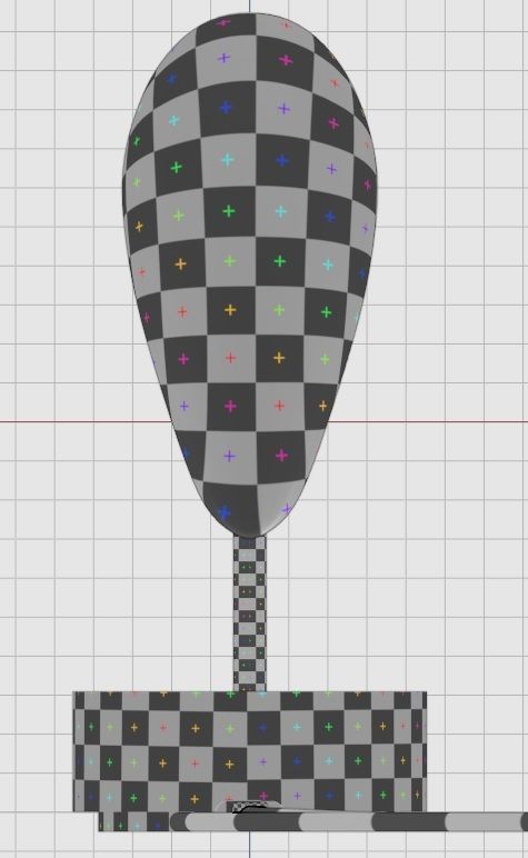 Table lamp alarm clock 3D model 3D model_10