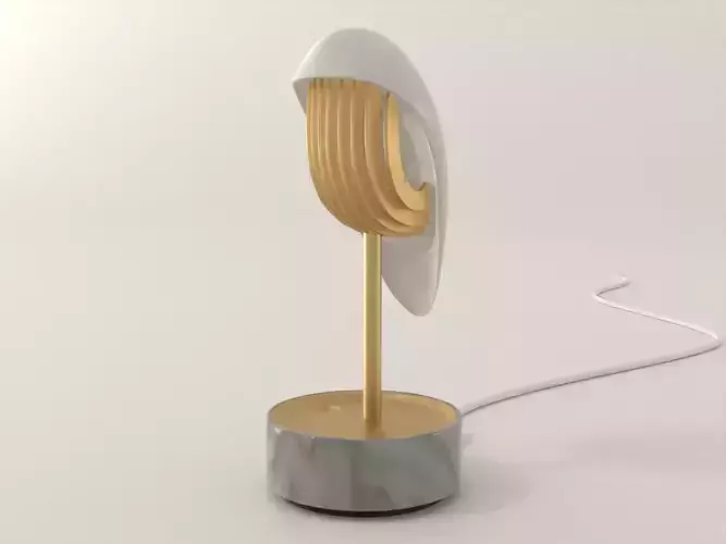 Table lamp alarm clock 3D model