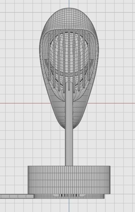 Table lamp alarm clock 3D model 3D model_12