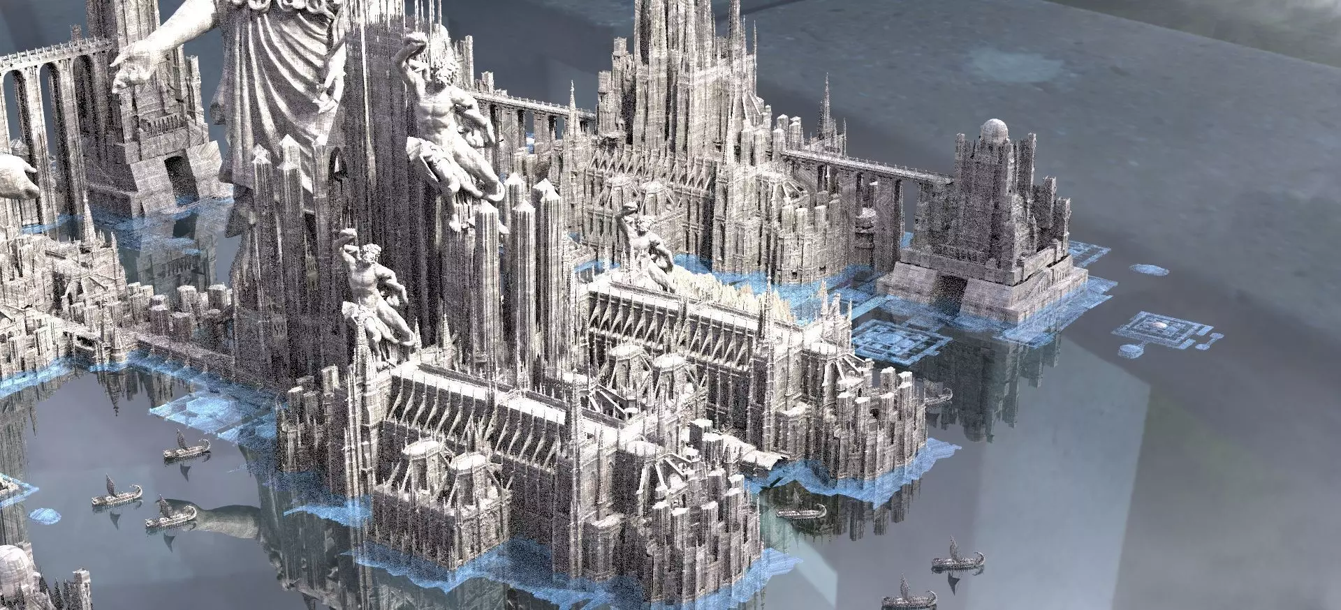 Mount Olympus City of Light Kit bash 3D model