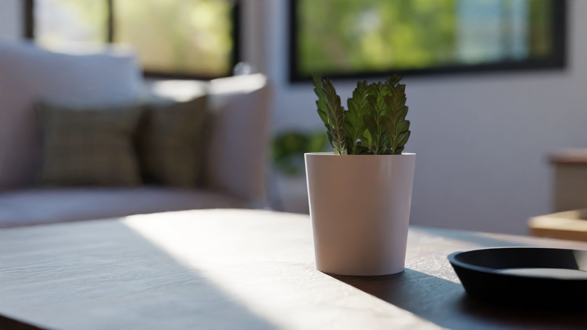 lake house living room 3D model_5