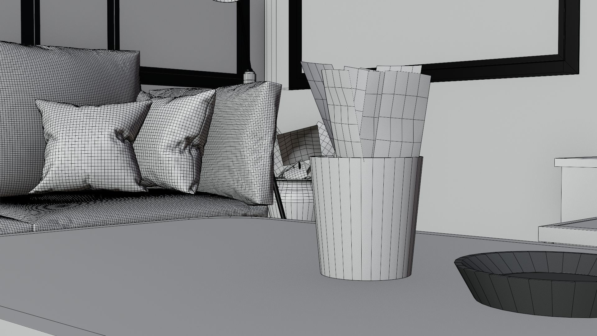 lake house living room 3D model_9