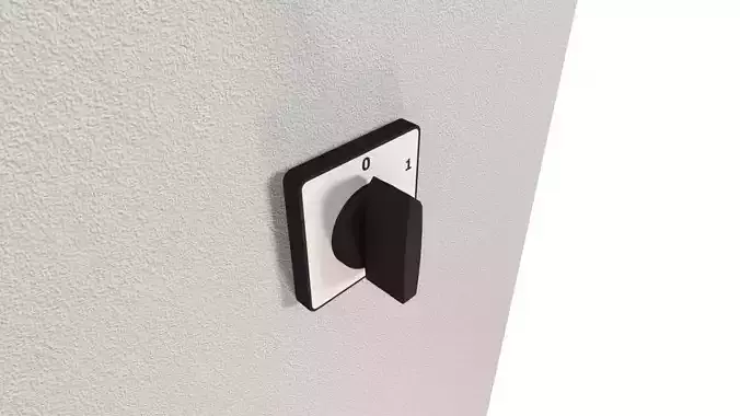ON OFF SWITCH 3D MODEL Low-poly 3D model