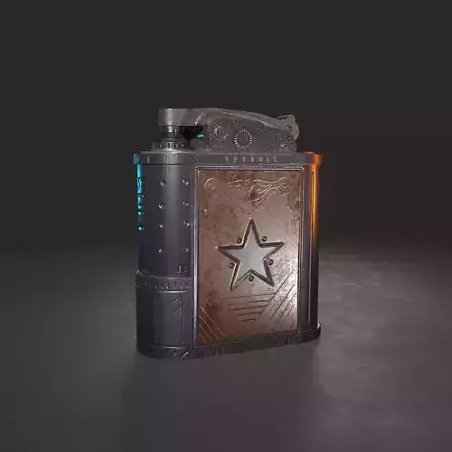cigarette lighter  Low-poly PBR high detailed texture  3D model 