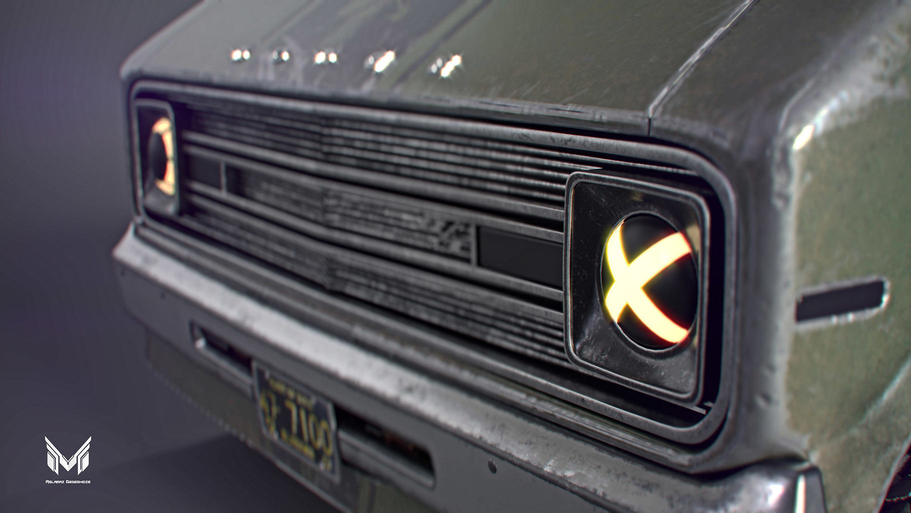 DODGE TRADESMAN VAN 1974 3D model_12