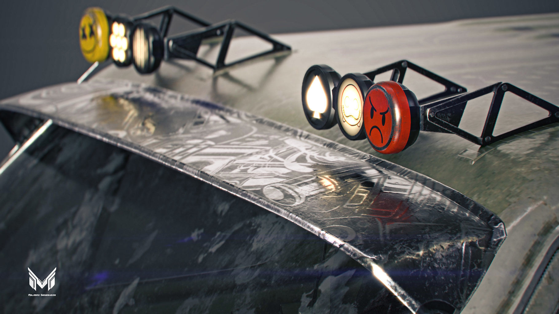 DODGE TRADESMAN VAN 1974 3D model_11