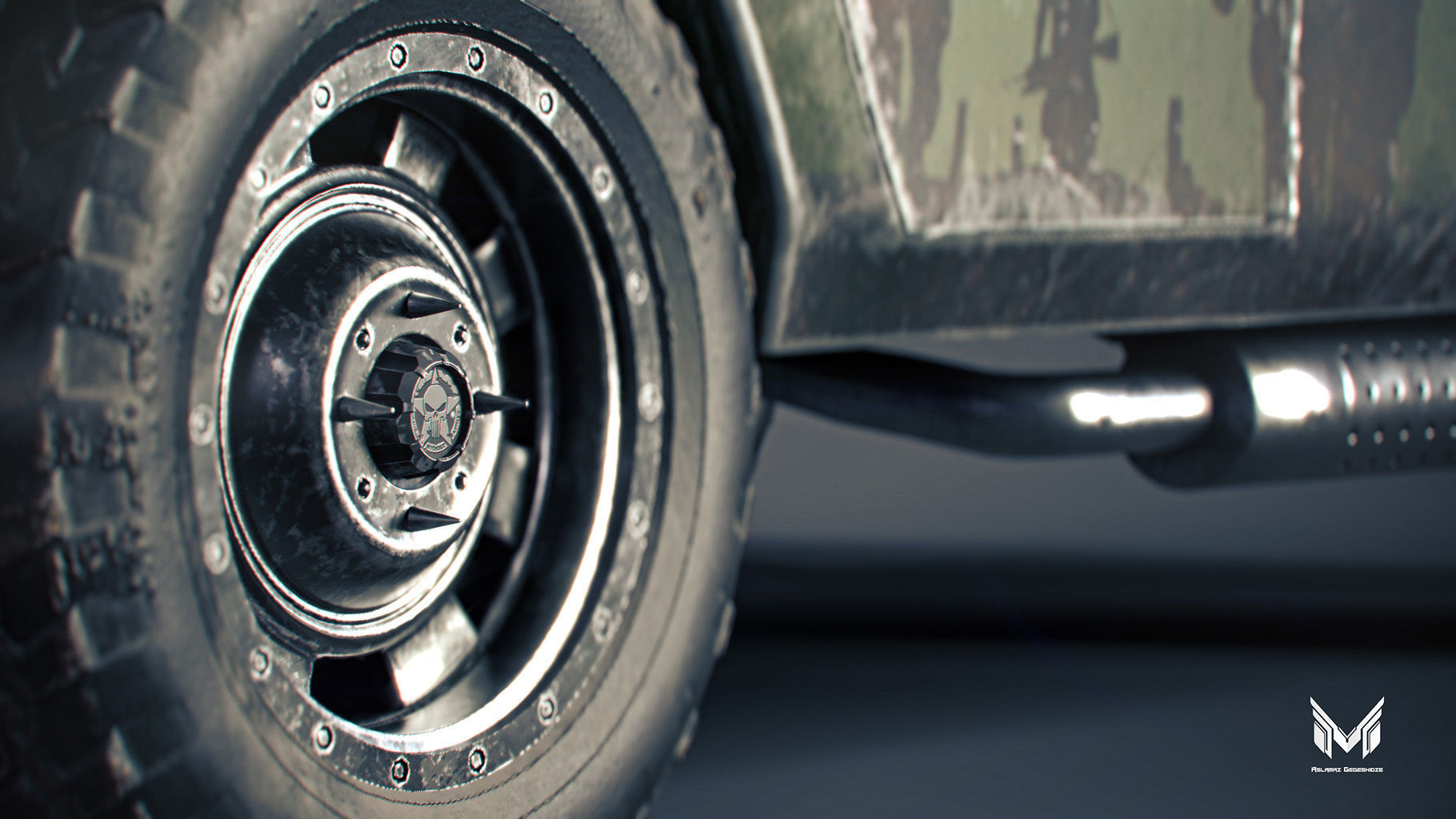 DODGE TRADESMAN VAN 1974 3D model_10