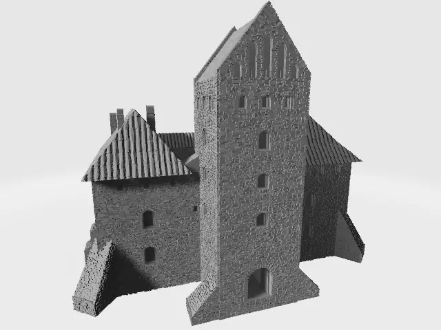 Model castle of Trakai in Lithuania 3D print model