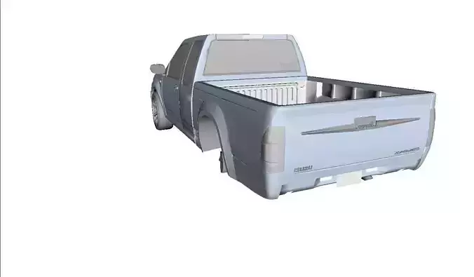 Isuzu dmax cab  Low-poly 3D model