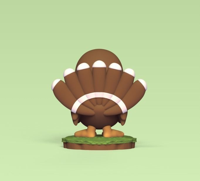 Cute Turkey 3D print model_3
