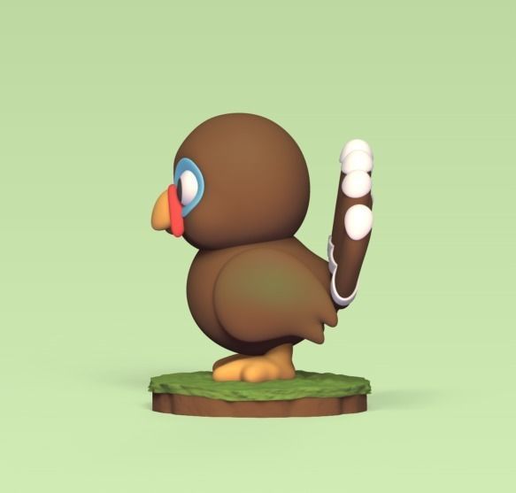 Cute Turkey 3D print model_2