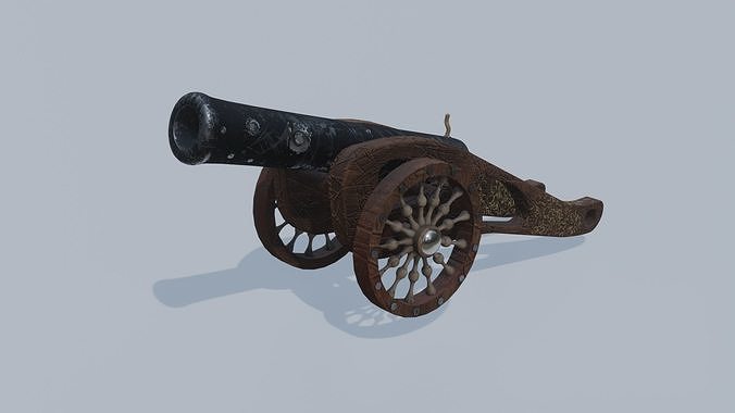 Cannon old Free low-poly 3D model