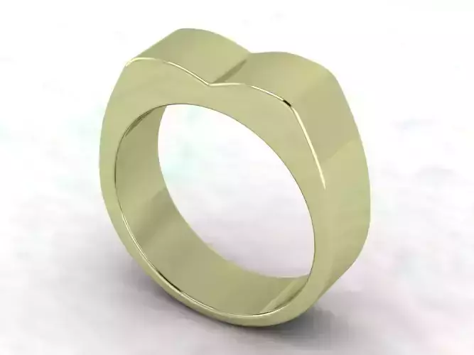 Wedding Gold Ring-04 3D print model