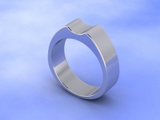 Wedding Gold Ring-05 3D print model