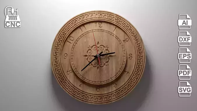 Wall Clock 1 CNC Model